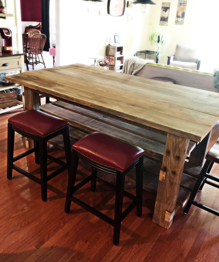 Farmhouse table without polyurethane