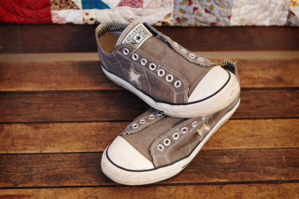 Grey Low Top All Star Converse Shoes