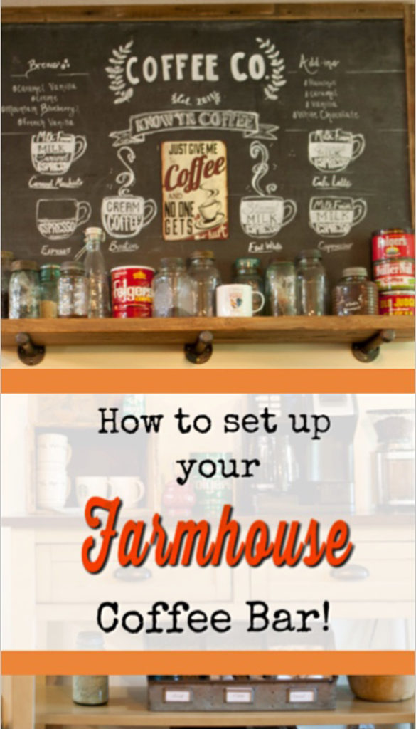 See how I set up my Farmhouse Style Coffee Bar/Station